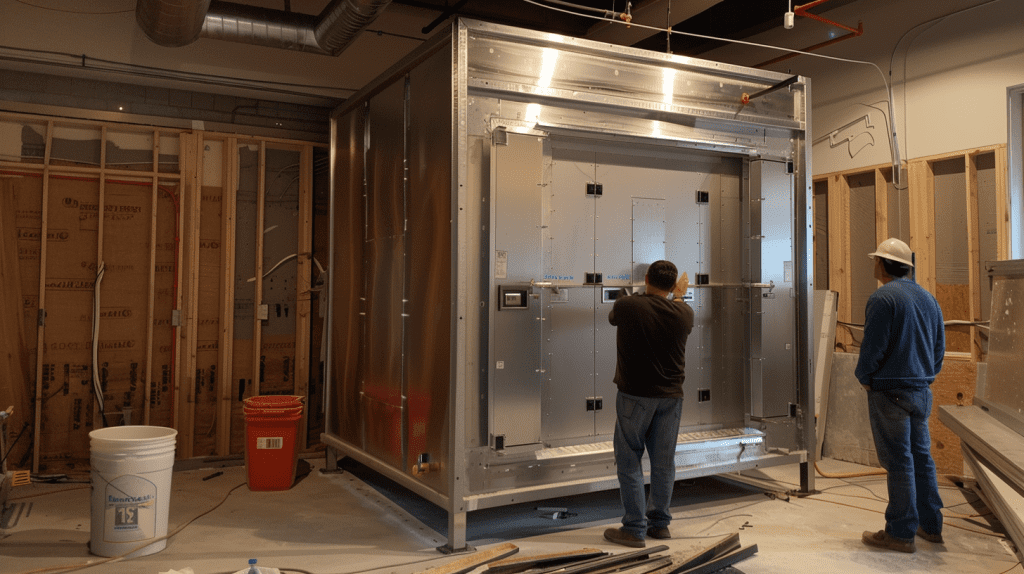 Walk In Cooler Installation 2