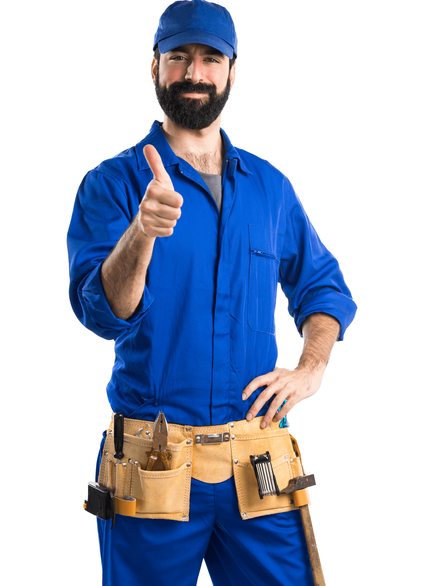 Commercial Refrigeration and HVAC - technician thumbs up