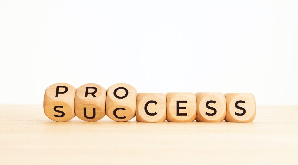 Process to success concept
