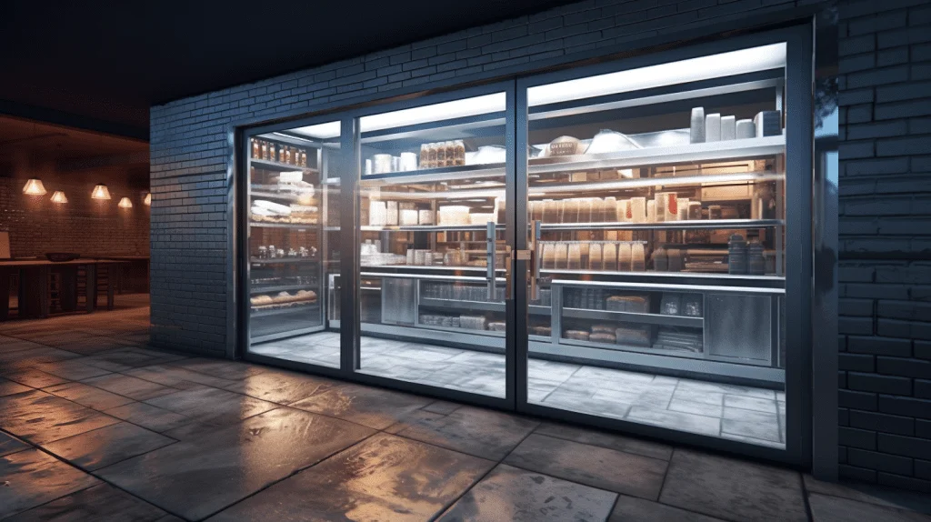 Glass Door Walk In Cooler