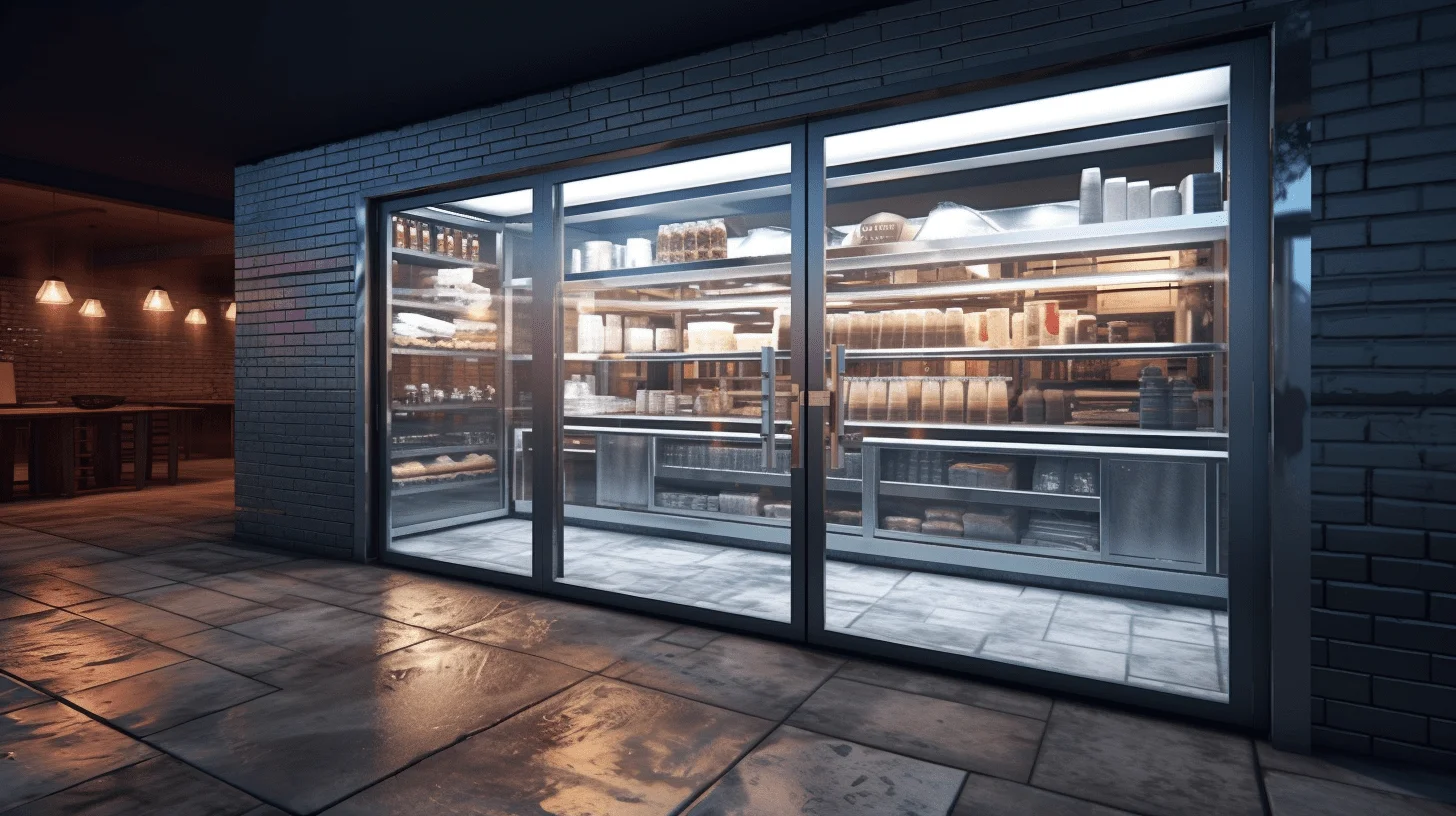 Glass Door Walk In Cooler
