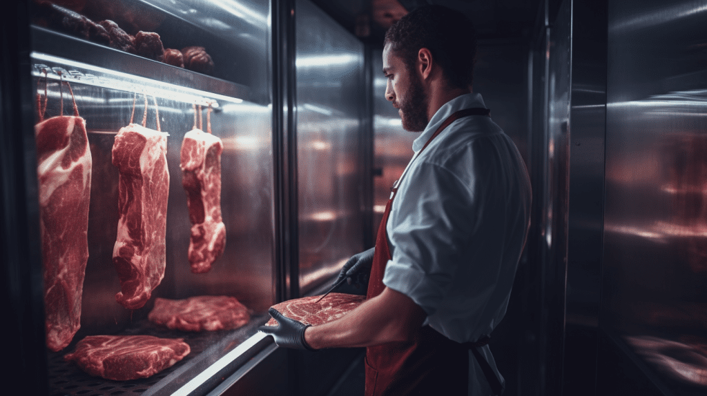 Walk-In Meat Coolers with Rail System
