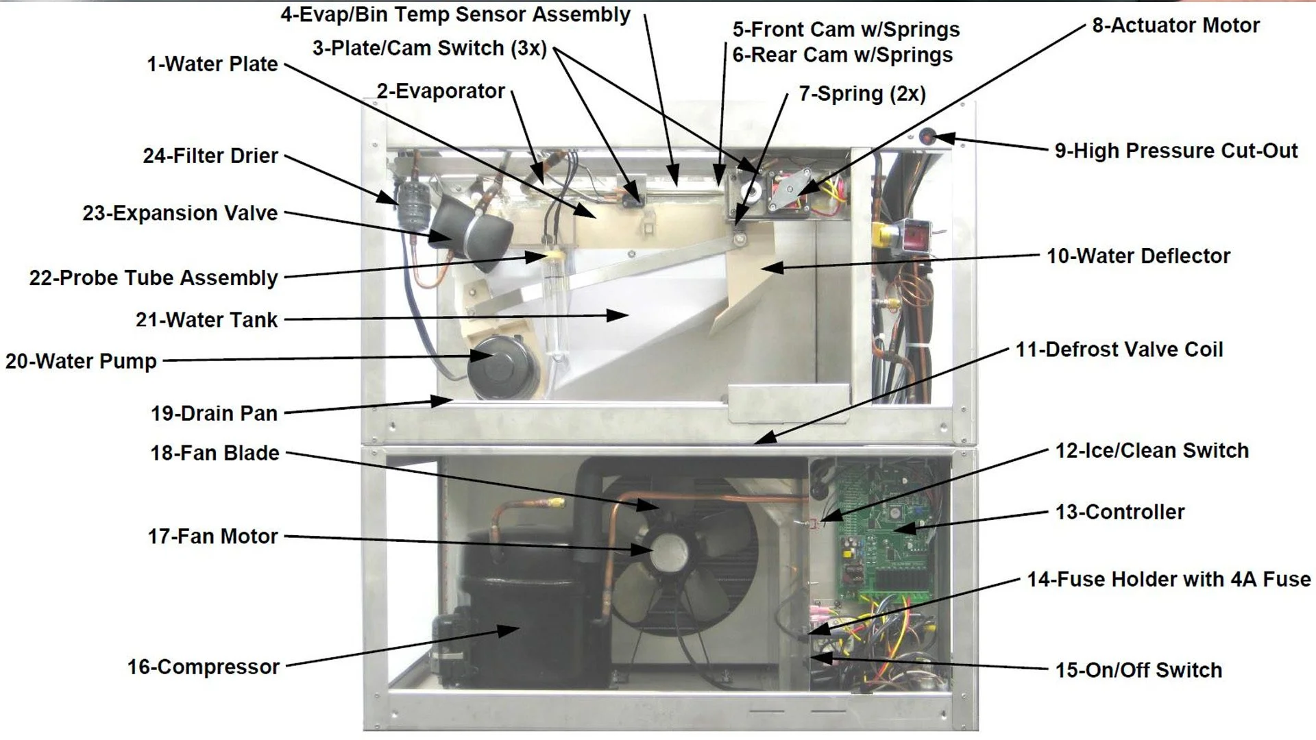 commercial ice machine parts