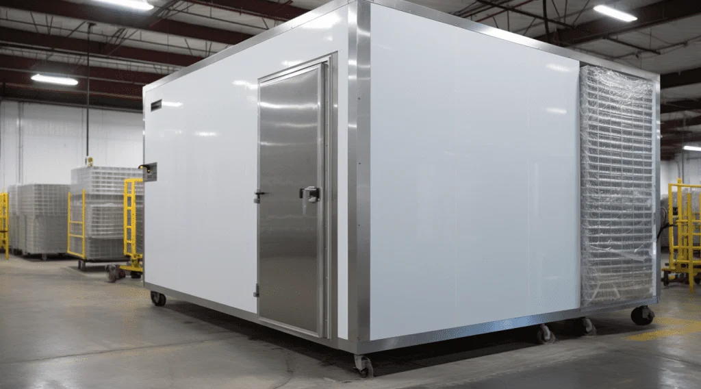 outdoor walk in freezer