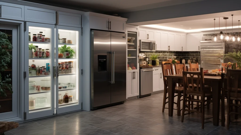 walk-in freezer at home
