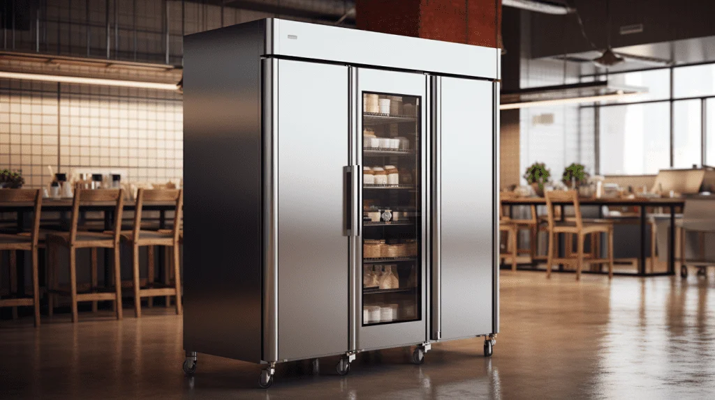 three door commercial fridge 2