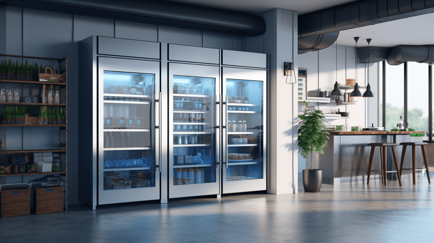 three door commercial fridge 3