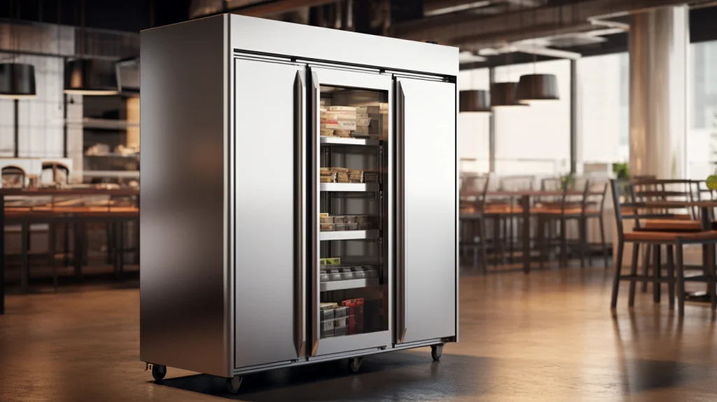 three door commercial refrigerator