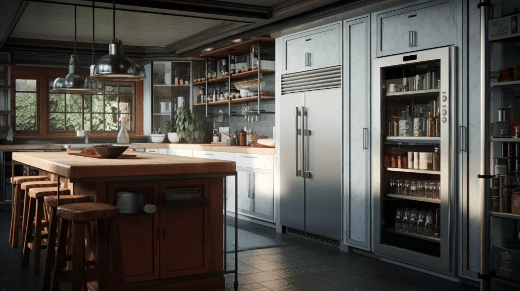 walk-in freezer at home