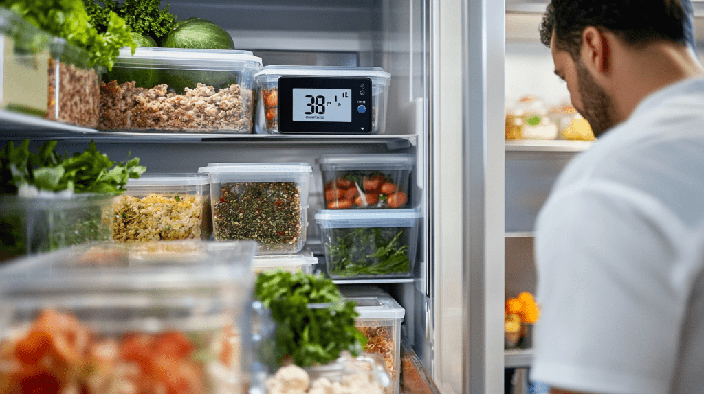 The walk-in refrigerator must maintain what temperature