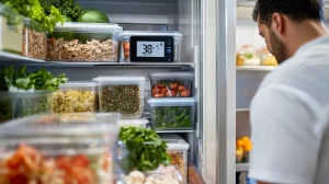 The walk-in refrigerator must maintain what temperature